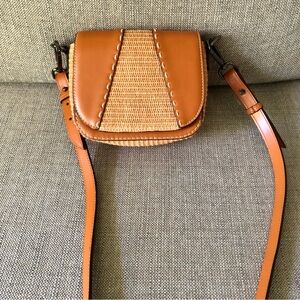 iBlues small raffia crossbody bag